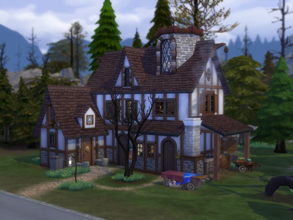 Sims 4 Timeless Fantasy House by Nemono at TSR