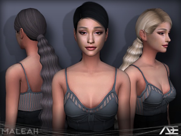 Sims 4 Maleah hair by Ade Darma at TSR