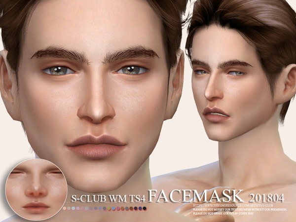 Sims 4 Facemask 201804 by S Club WM at TSR