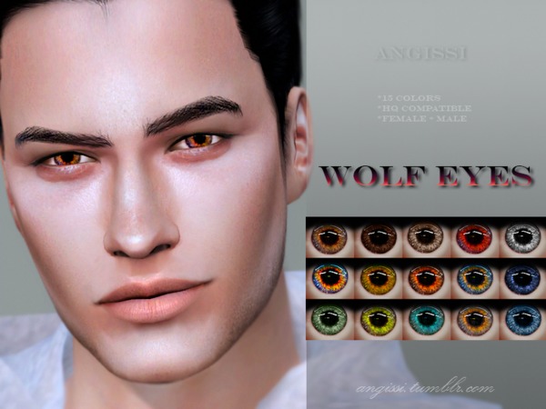 Sims 4 Wolf eyes by ANGISSI at TSR