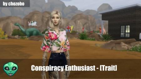 Conspiracy Enthusiast Custom Trait by chozobo at Mod The Sims