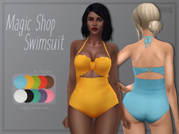 Sims 4 Magic Shop Swimsuit by Trillyke at TSR