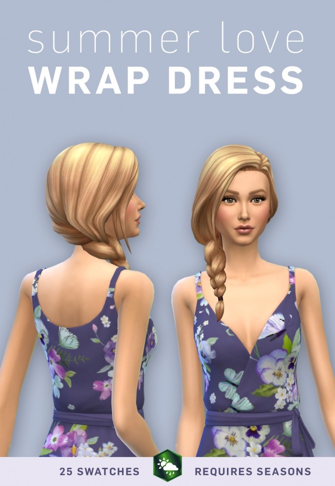 Sims 4 Summer Love Wrap Dress at SimPlistic