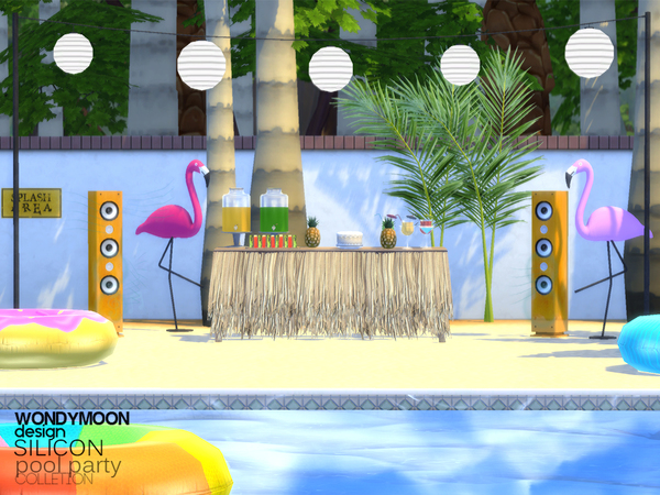 Sims 4 Silicon Pool Party Part I by wondymoon at TSR