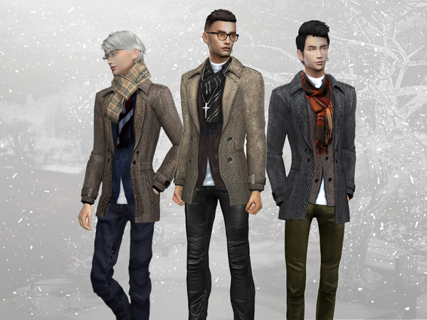 Winter Coat M by hoanglap at TSR » Sims 4 Updates
