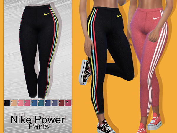 Sims 4 Power Athletic Pants by Pinkzombiecupcakes at TSR