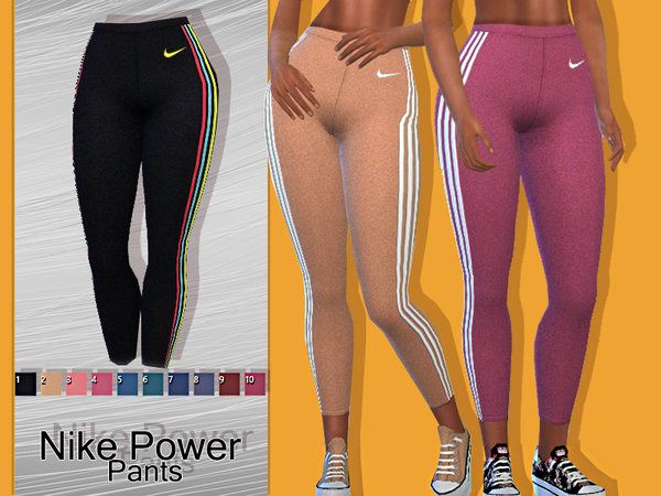 Sims 4 Power Athletic Pants by Pinkzombiecupcakes at TSR