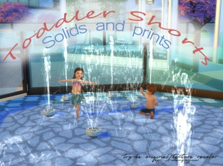Toddler shorts Solids and Patterns by andlarryofficial at Mod The Sims