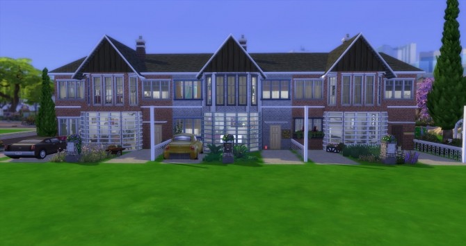 Sims 4 Muti Generational Townhomes by Astonneil at Mod The Sims
