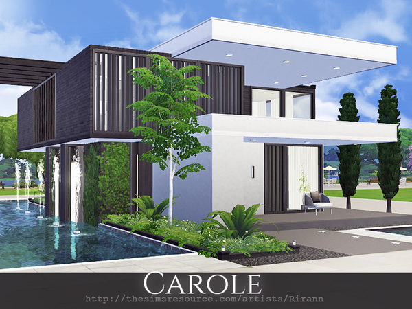 Sims 4 Carole house by Rirann at TSR