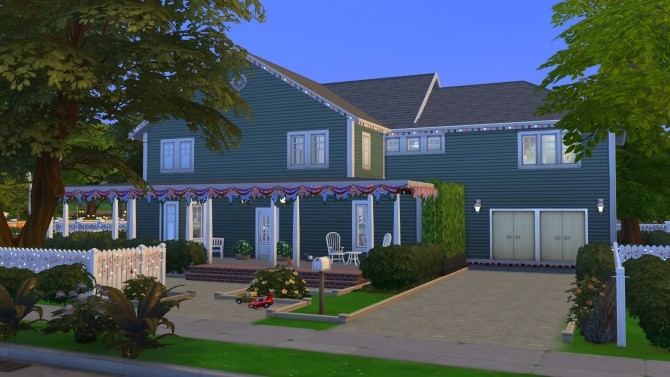 Sims 4 4355 Wisteria Lane house (NO CC) by LianZiemas at Mod The Sims