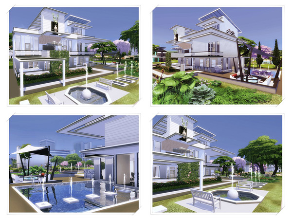 Sims 4 Setto modern home by marychabb at TSR