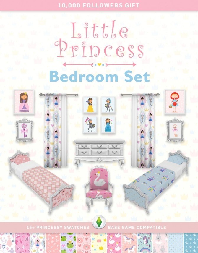 Sims 4 Little Princess Bedroom Set at SimPlistic