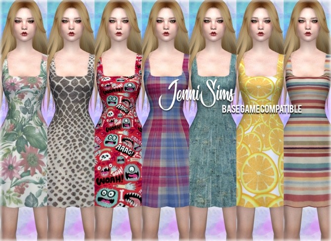 Sims 4 Funky Dress at Jenni Sims
