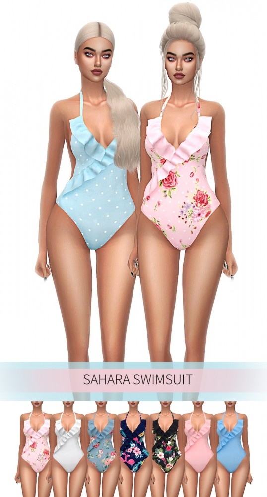 Sims 4 SAHARA SWIMSUIT at FROST SIMS 4