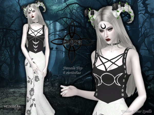 Sims 4 SHRA Witch Top by Helsoseira at TSR
