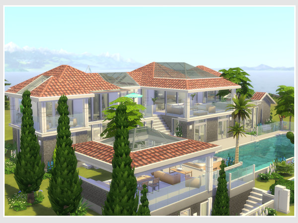 Sims 4 Villa Olya No CC by philo at TSR
