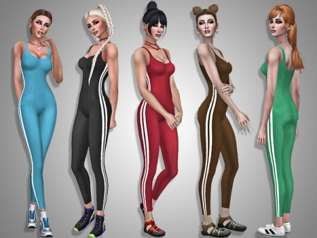 Sportwear jumpsuit by Simalicious at TSR