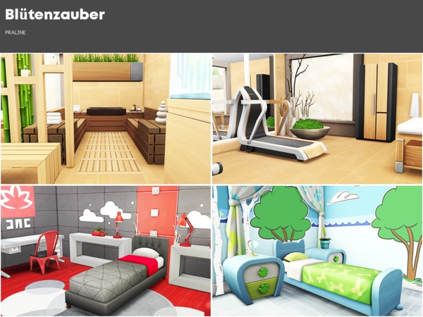 Sims 4 Bluetenzauber house by Pralinesims at TSR