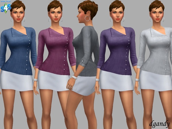 Sims 4 Alisha top by dgandy at TSR