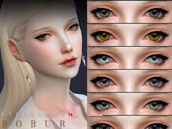 Sims 4 Eyecolors 14 by Bobur3 at TSR