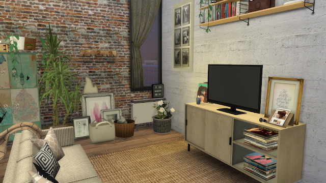 Sims 4 Apartment Renovation LOFT STYLE at Dinha Gamer