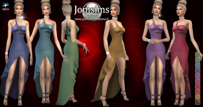 Sims 4 Saelkaia dress at Jomsims Creations