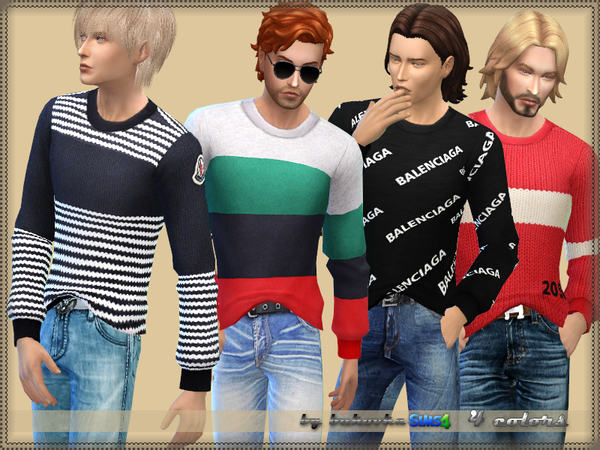 Sims 4 Sweater Male by bukovka at TSR