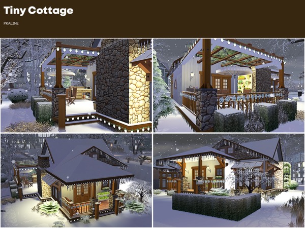 Sims 4 Tiny Cottage by Pralinesims at TSR