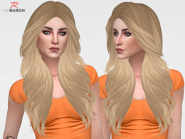 Sims 4 Honey Hair Retexture by remaron at TSR