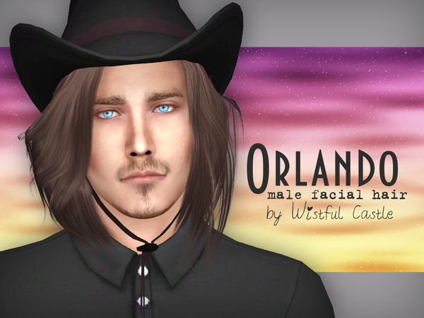 Sims 4 Orlando beard by WistfulCastle at TSR
