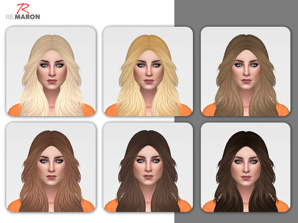 Sims 4 Honey Hair Retexture by remaron at TSR