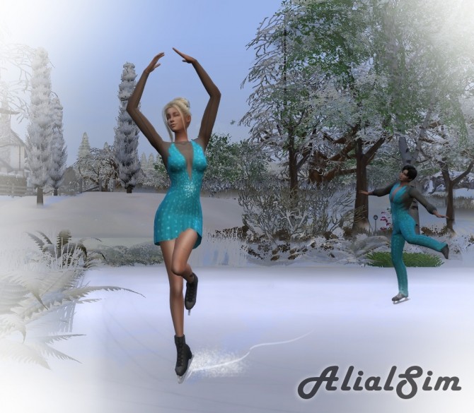 Sims 4 Seasons Skate Suit recolor at Alial Sim