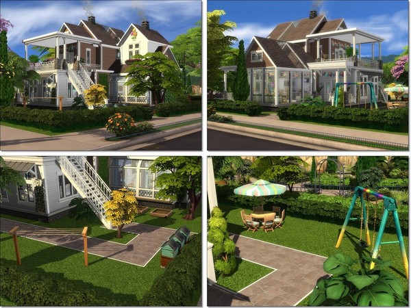 Sims 4 Spring Villa by MychQQQ at TSR