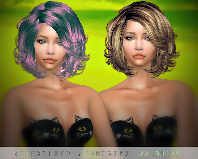 Sims 4 Newsea Bliz Hair retexture at Jenni Sims