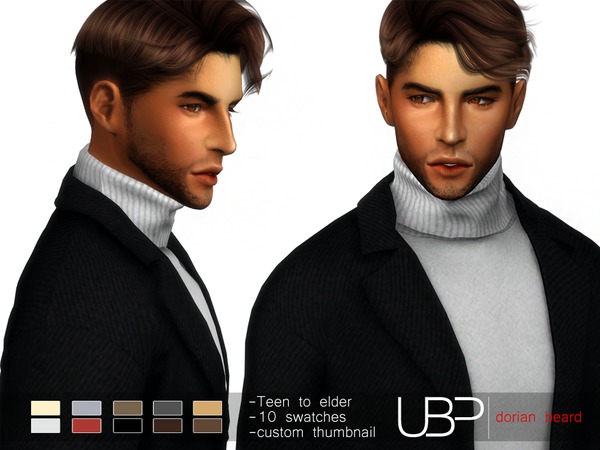 Sims 4 Dorian beard by Urielbeaupre at TSR