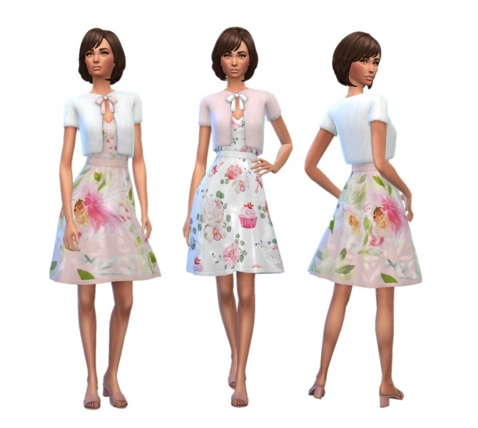 Sims 4 Perfectly Pastel Dress at SimPlistic