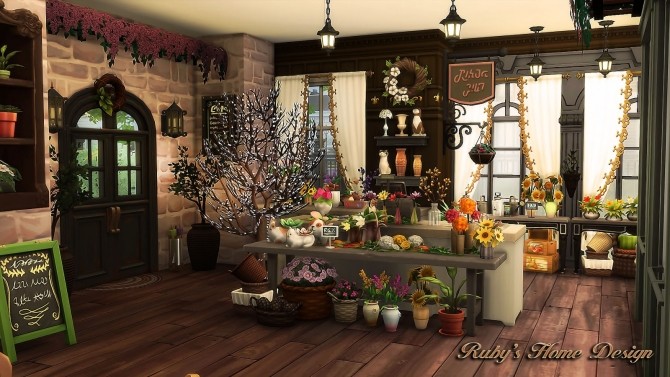 Sims 4 Parisian Flower Shop at Ruby’s Home Design