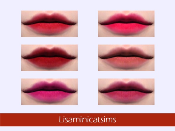 Sims 4 LMCS Velvet Mattte Korean Cosmetics Lip by Lisaminicatsims at TSR