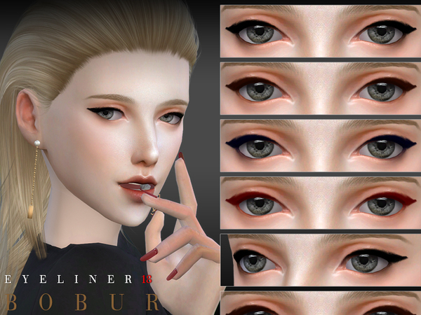 Sims 4 Eyeliner 18 by Bobur3 at TSR