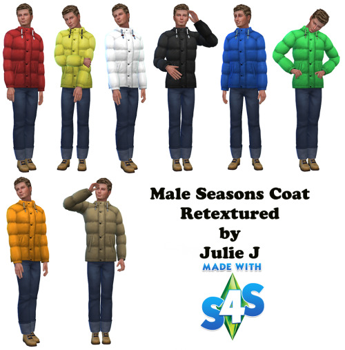 Sims 4 Another Male Seasons Coat Retextured at Julietoon – Julie J