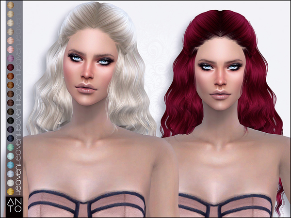 Sims 4 Heaven Hair by Anto at TSR