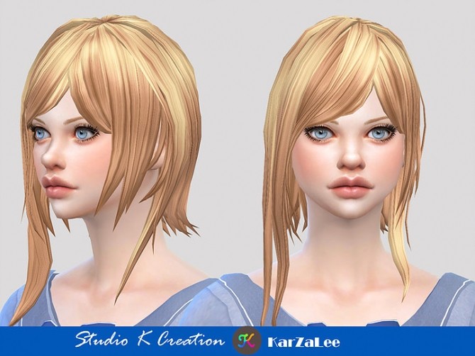 Sims 4 Animate hair 91 Emi at Studio K Creation