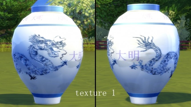 Sims 4 Ming Dynasty Vase Extreme Luxuries by Atos at Mod The Sims