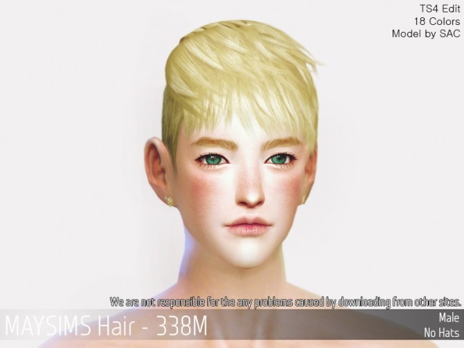 Sims 4 Hair 338M at May Sims