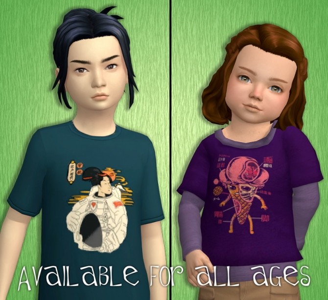 Sims 4 Acc Prints for T shirts Part 3 at Tukete