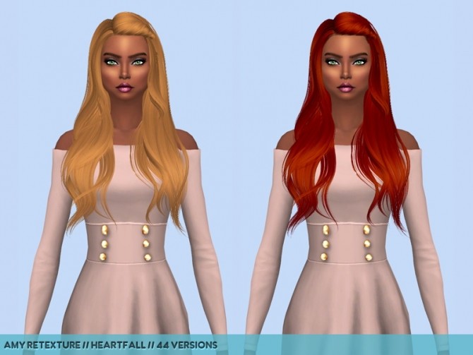 Sims 4 Hair retextures at Heartfall