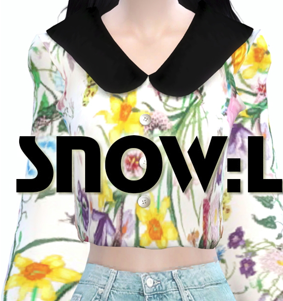Sims 4 Puff blouse & Band puff top at SNOW:L