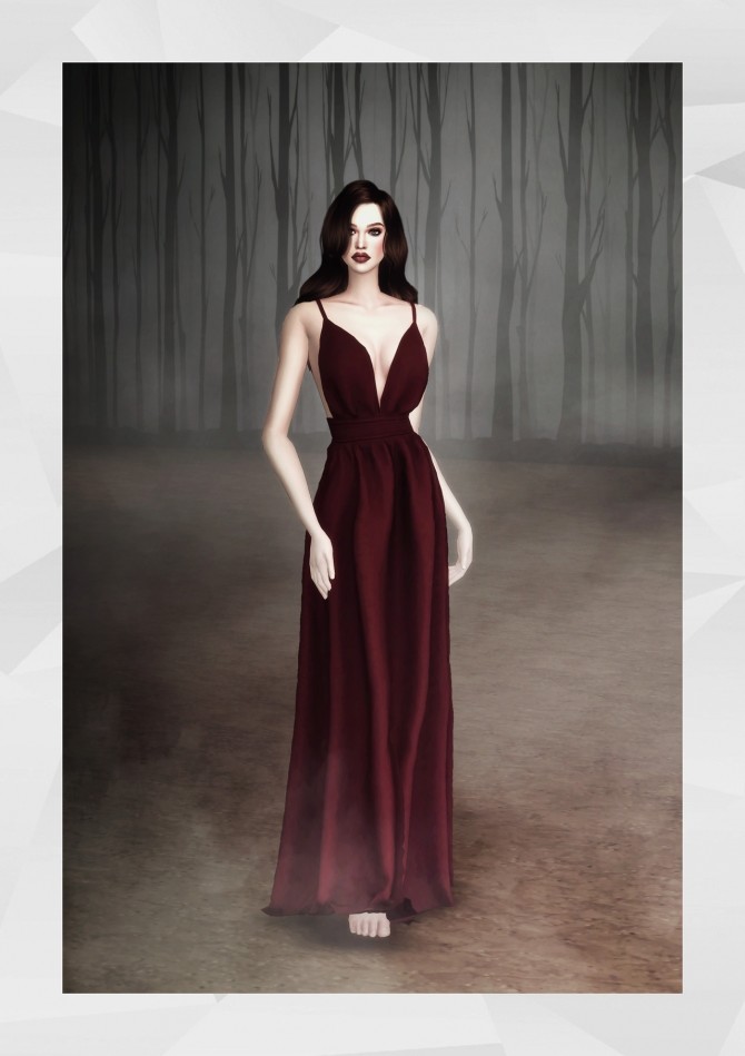 Sims 4 Long Gown Dress at Gorilla