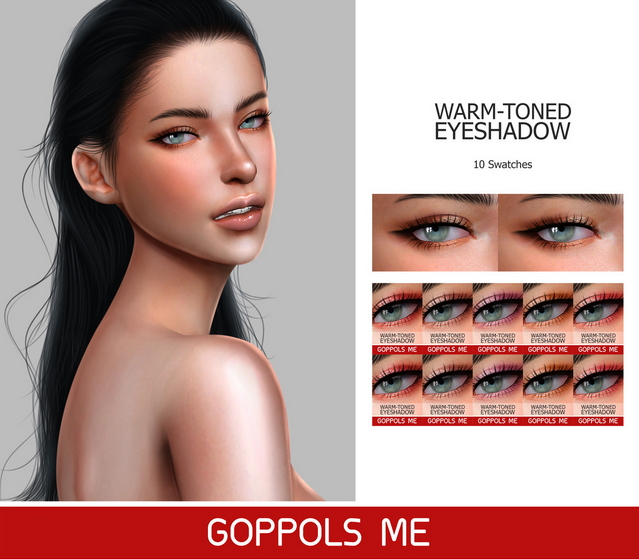 Sims 4 GPME WARM TONED EYESHADOW at GOPPOLS Me